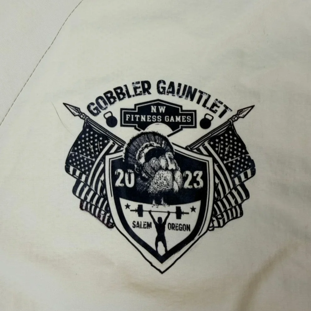 RARR Sportswear Gobbler‎ Gauntlet 2023 Anorak Windbreaker Tan Hooded Jacket NWT